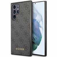 Guess GUHCS23LG4GFGR S23 Ultra S918 hall/hall hardcase 4G Metal kuldne Logo