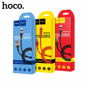 USB kaabel Hoco X26 Lightning 1.0m must-kuldne