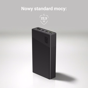 Green Cell GC PowerPlay 20S akupank, 20 000 mAh, 22,5 W, PD, USB-C, kiirlaadimine, Panther Black