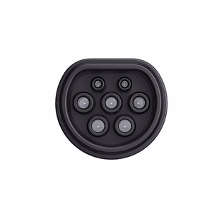 V2L Type 2–Schuko adapter, 3500 W, võimsusnäidiku ja ümbrisega – must