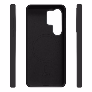 Etteri Silikoon Mag ümbris for Samsung Galaxy S25 Ultra must