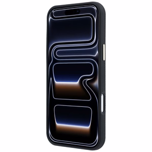 Guess Grained Round Strass Logo MagSafe ümbris iPhone 18 Pro Max / 17 Pro Max – must