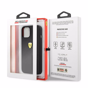 Ferrari FESSIHCP13SBK iPhone 13 mini 5.4" чёрный/чёрный жёсткий чехол Silicone