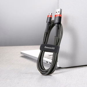 Baseus Cafule Micro USB kaabel 2A, 3 m, must/punane