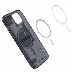 Spigen Ultra Hybrid Mag Ümbris with MagSafe jaoks iPhone 15 Plus - Dark hall (Zero One Pattern)