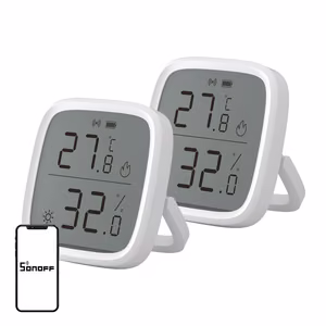 SONOFF ZigBee SNZB-02D temperatuuri- ja niiskusandur, 2 tk