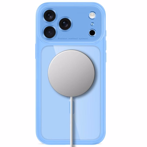 Tech-Protect MagPeak MagSafe CC ümbris mudelile iPhone 18 Pro / 17 Pro – läbipaistev sinine