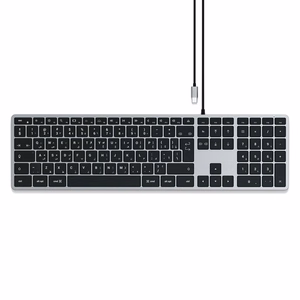 Satechi Slim W3 Wired juhtmega USB-C QWERTY klaviatuur, ST-UCSW3M, space gray