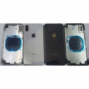 Tagakaas koos täieliku korpusega ühilduv iPhone X-ga / valge / OEM