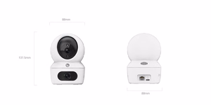 EZVIZ H7c Dual – siseruumi pöördkaamera Wi-Fi ja kahe 4 MP objektiiviga, valge (CS-H7c)