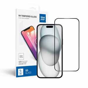 Karastatud klaas to iPhone 15 PLUS /16 PLUS (full glue) sinine Star 5D must