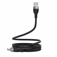 Acefast C11-04 USB-A - USB-C 3A Kaabel 1.2m Magnetic Braid - must