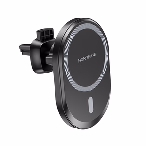 Borofone autohoidja BH71 magnetiline ventilatsiooniava musta värvi