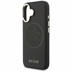 Guess Perforated 4G MagSafe чехол для iPhone 17 чёрный