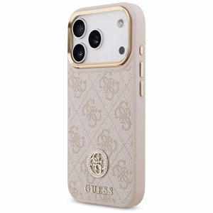 Guess 4G Strass Logo MagSafe Ümbris jaoks iPhone 17 Pro - Roosa