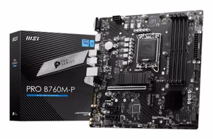 Emaplaat MSI PRO B760M-P Intel B760 LGA1700 Micro-ATX DDR5