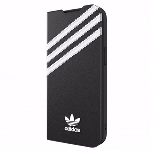 Чехол Adidas OR Booklet PU для iPhone 13 Pro / iPhone 13 - чёрный и белый