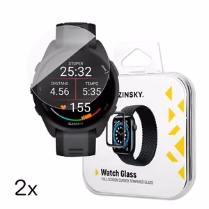 Wozinsky Full Glue Karastatud klaas jaoks Garmin Forerunner 165 (2 pcs.)