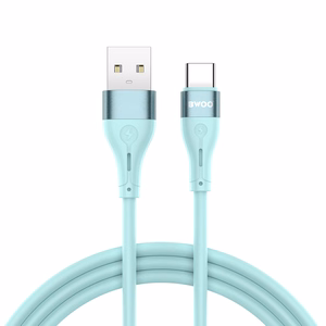 BWOO X280C Minimalist Silicone USB - USB-C kaabel 1m 3A, roheline