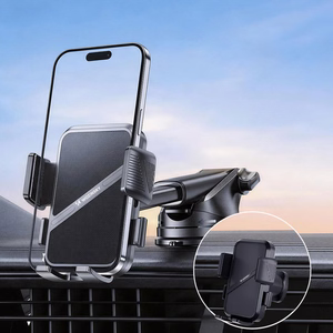 Must 3-in-1 autohoidik Wozinsky WUS-CF29 armatuurlauale, esiklaasile ja ventilatsiooniavasse