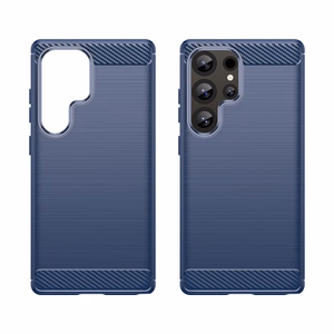 Carbon Ümbris jaoks Samsung Galaxy S25 Ultra - sinine