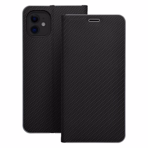 Флип-чехол для iPhone 16 PRO MAX Luna Book Carbon чёрный
