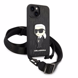 Karl Lagerfeld KLHCP14SSTKMK iPhone 14 6.1" must/must hardcase Monogram Ikonik Patch