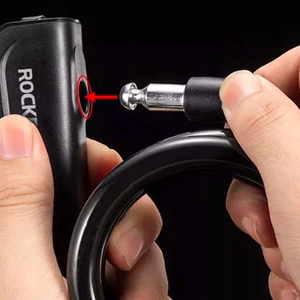 Rockbros RKS515-BK 1.1 m võtmega jalgrattalukk - must