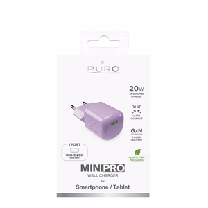 Puro 20W GaN USB-C Wall Laadija - roosa
