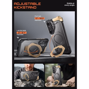 Supcase UB Grip Mag MagSafe ümbris Samsung Galaxy S26-le - must ja pruun