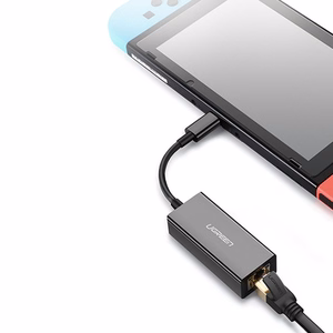 Ugreen väline võrguadapter RJ45 - USB Type C (1000 Mbps / 1 Gbps) Gigabit Ethernet hall (CM199)