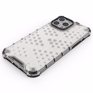 Honeycomb Case броневой чехол с TPU бампером для iPhone 13 Pro Max синий