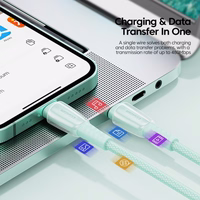 USB Kaabel Essager "Rain" Valge "Lightning" 200cm