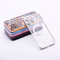 ELECTRO MAG COVER case compatible with MagSafe jaoks IPHONE 16 Pro Max hõbedane