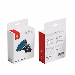 Crong Carclip Magnetic magnetiline auto telefonihoidik, MagSafe'iga ühilduv, must