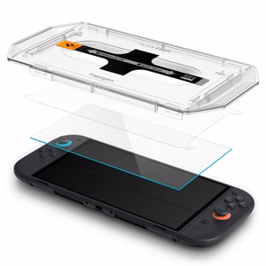 Spigen Glas.Tr ”EZ FIT” Karastatud klaas 2-pack jaoks Nintendo Switch 2 - Läbipaistev