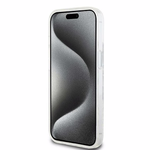 DKNY Liquid Glitter Multilogo ümbris jaoks iPhone 15 / 14 / 13 - valge