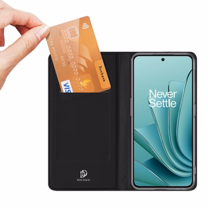 Dux Ducis Skin Pro ümbris with flap and card slot jaoks OnePlus Nord 3 / Ace 2V - must