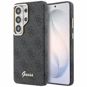 Guess чехол 4G Script MagSafe для Samsung Galaxy S26 Ultra чёрный