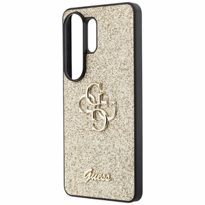 Guess ümbris Fixed Glitter Big 4G Metal Logo for Samsung Galaxy S26 Ultra kuldne