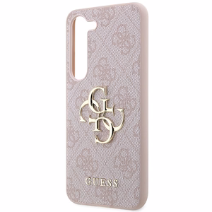 Guess GUHCS23S4GMGPI S23 S911 розовый/розовый жесткий кейс 4G Большой металлический логотип