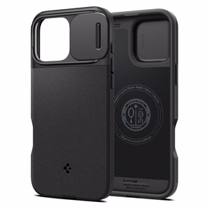 Spigen Optik Armor Mag Ümbris with MagSafe jaoks iPhone 16 Pro Max - Must