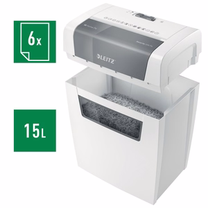 Leitz IQ Home – P-4 paberipurustaja, 6 lehte, 15 l mahuti (80340000)