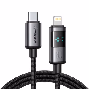 Joyroom S-A16 Pro Prism Series 30W USB-C - Lightning Kaabel with Display 1.2m - must