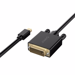 Orico XD-MDTD Mini DisplayPort–DVI, Full HD 60 Hz kaabel, 3 m – must