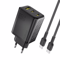 Dudao A29C 65W GaN Wall Laadija + USB-C Kaabel - must