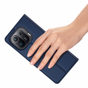 DUX DUCIS Skin Pro raamaturiiuli tüüpi ümbris Xiaomi Mi 11 Pro jaoks sinine