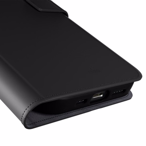 Puro Eco-Leather Ümbris jaoks iPhone 16E W/horiz.flip+2 Card Slot+Banknote Pocket+Cover must