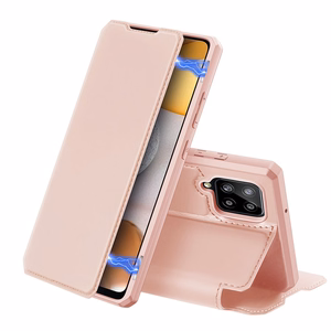 DUX DUCIS Skin X raamaturiiuli tüüpi ümbris Samsung Galaxy A42 5G roosa jaoks