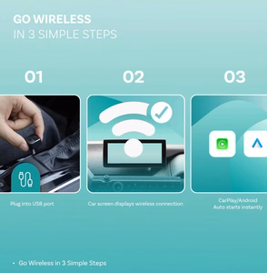 Juhtmevaba CarPlay/Android Auto adapter Ottocast Mini Pico must CA525-T